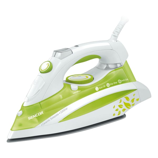 Sencor SSI 8440GR, 1,65 m, Grön, Vit, 0,38 l, 2200 W, 115 mm, 295 mm