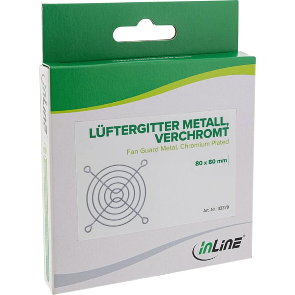 InLine 33378, Metall, Silver, 8 cm, 80 mm, 80 mm, 3 mm