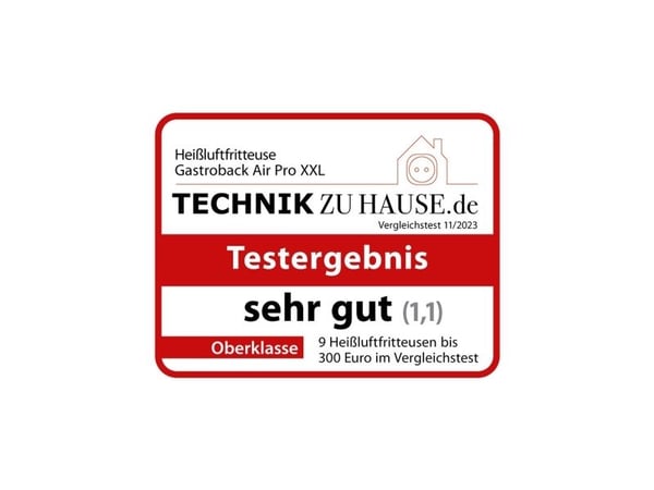 Gastroback Design Air Pro XXL, Varmluftsfrityr, 6,5 l, 1,5 kg, 80 °C, 200 °C, 60 min