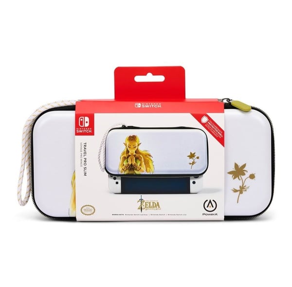 PowerA NSCS0054-01, Suojus, Nintendo, Valkoinen, Nintendo Switch OLED, Vetoketju, Princess Zelda
