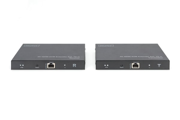 DIGITUS DS-55513 - Sender og mottaker - KVM / USB-utvider - HDMI - over CAT 6/7/8 - opp til 70 m