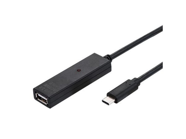 Value 12.99.1112, 10 m, USB A, USB A, 2.0, Svart