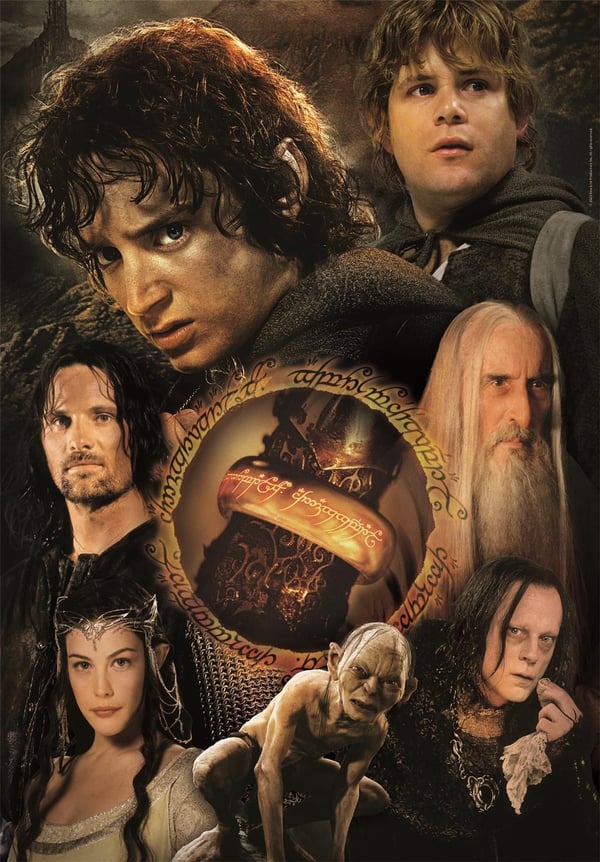 Clementoni Puslespil The lord of the rings, 1000 brikker
