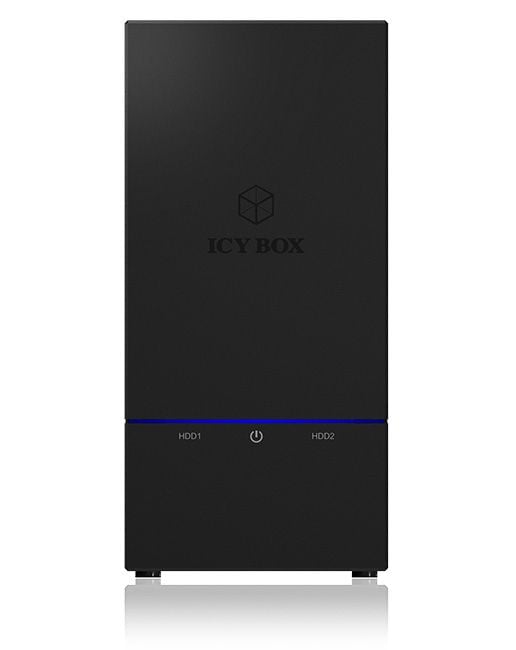 ICY BOX IB-RD3621U3 - Harddiskarray - 2 brønner (SATA-600) - USB 3.0 (ekstern)