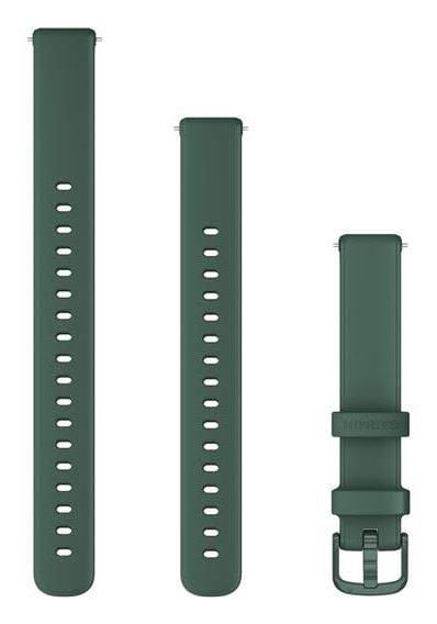 Garmin Lily 2 smartwatch-armband, 14 mm, grön jaspersilikon med gröna element