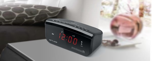 Muse M-12CR, Klockradio, Digital, FM, 87,5 - 108 MHz, LED, 1,52 cm (0.6")