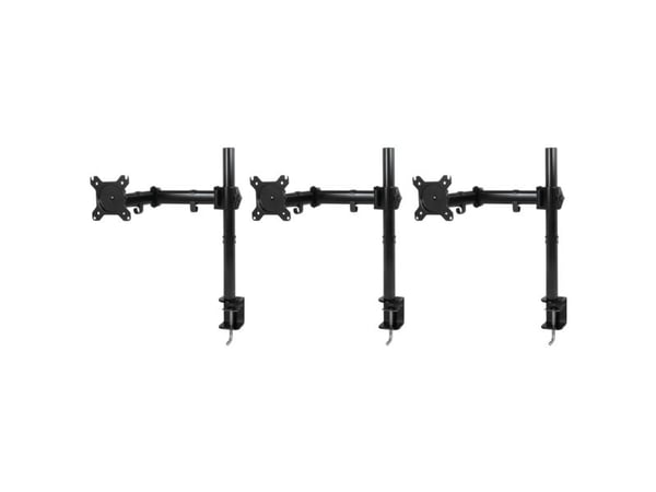 ARCTIC Z3 Basic - Monteringssats (vridbar arm, stång, spännbleck) - för Bildskärm - skärmstorlek: 13"-43" - skrivbord (paket om 3)