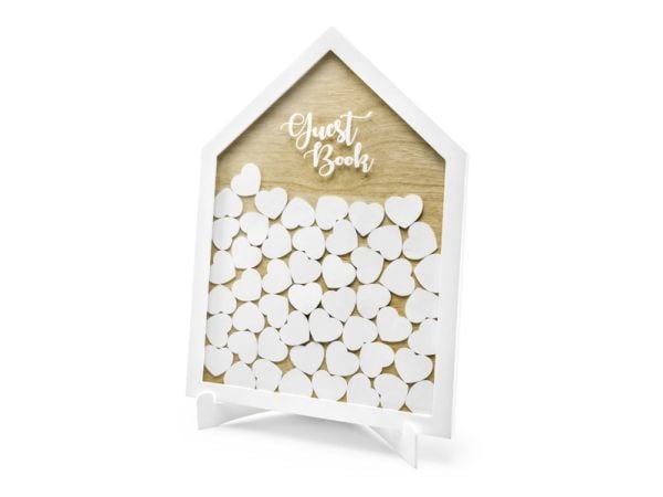 PartyDeco KG1-KARTON, Häät, Valkoinen, Puu, 305 mm, 430 mm, 5 kpl