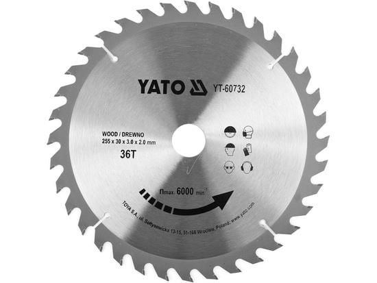 YATO widia rundsavsklinge 255*36*30 60732