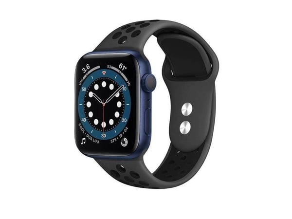 Crong Crong Duo Sport Band - Apple Watch-rem 42/44 mm (grå/svart)
