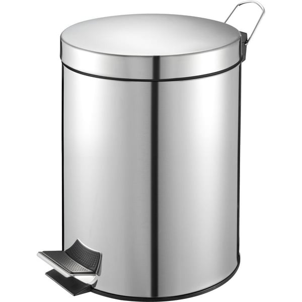 Poljinroskis, V-osa, harmaa, terästä, 5 l, muovisella sisäämpärillä