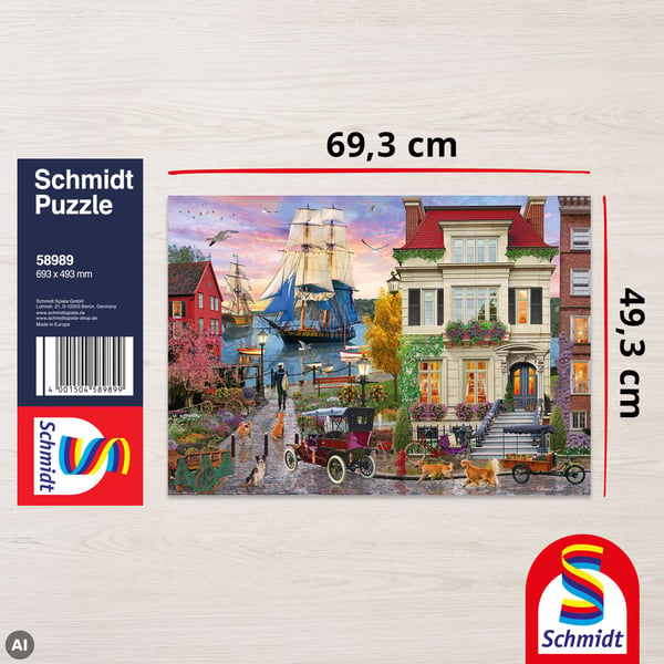 Schmidt Games Puzzle 1000 En havneby