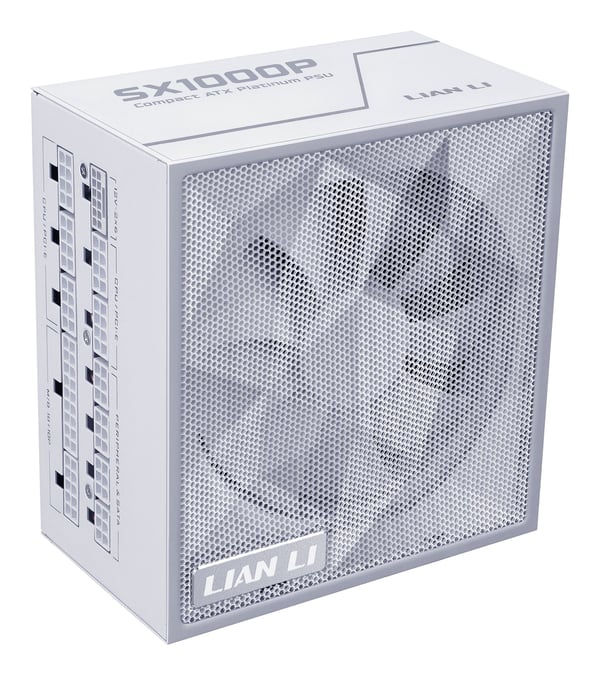 Lian Li SX1000P virtalähde 1000 W 80 PLUS Platinum täysmodulaarinen, valkoinen