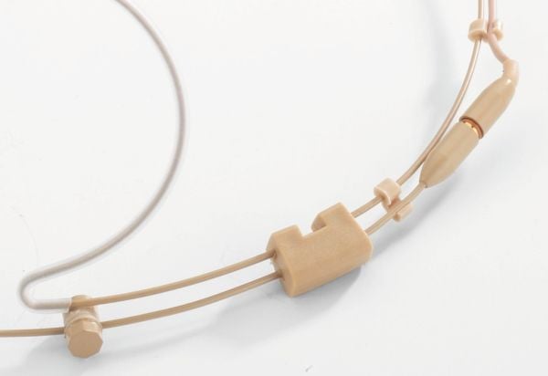 Monacor HSE-150A/SK hodebøylemikrofon rundstrålende ultralett, beige