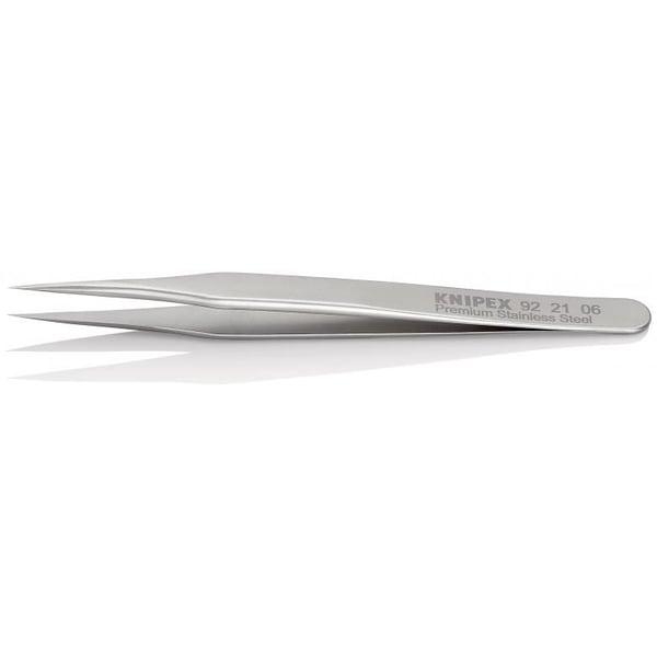 Knipex 92 21 06, Rostfritt stål, Rostfritt stål, Spetsig, Rak, 7 g, 6 mm