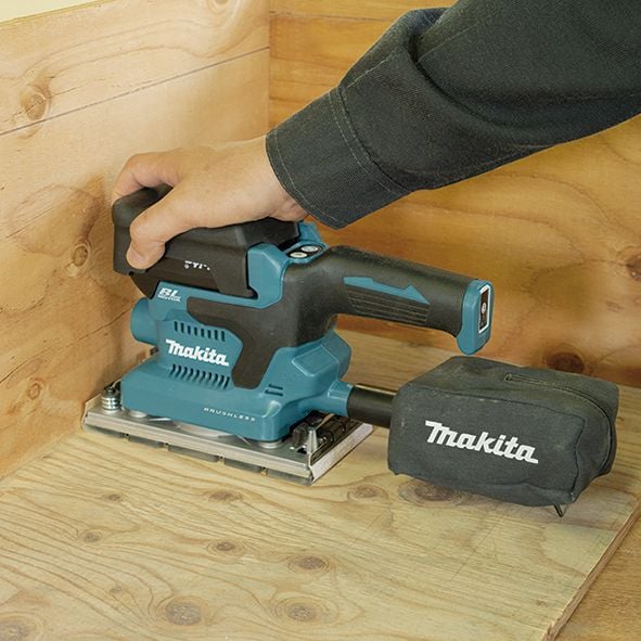 Makita DBO381ZU planslip 18V 93x185mm utan batteri och laddare - SOLO