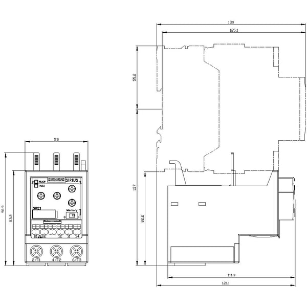 Siemens 3RR2143-3AW30 Valvontareleet
