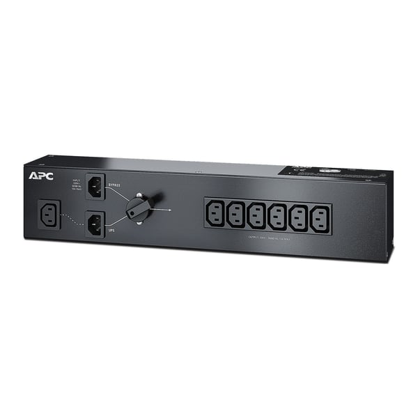 APC SBP1500RMI servicebypasspanel 230 V 10 A 1500 VA 2U, 6 IEC C13, svart