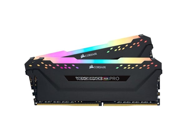 CORSAIR Vengeance RGB PRO - DDR4 - sett - 16 GB: 2 x 8 GB - DIMM 288-pin - 3200 MT/s / PC4-25600 - CL16 - 1.35 V - ikke-bufret - ikke-ECC - svart