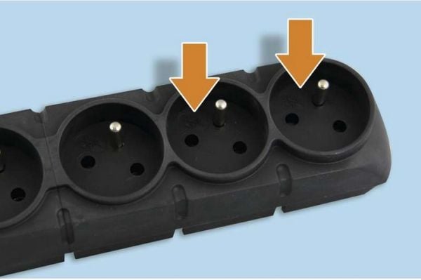 Emos P53899, 8 AC-utganger, 250 V, 50 Hz, Sort, 1,5 m, 1 stykker