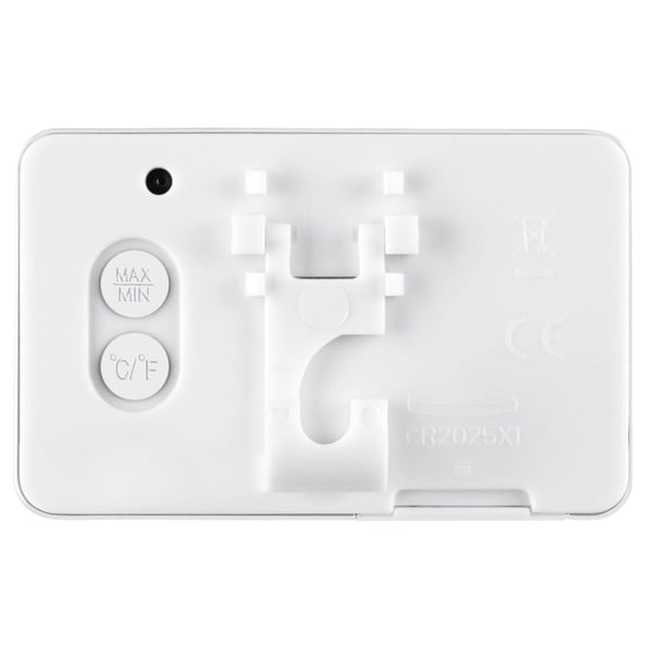 Hama 00186363, Valkoinen, Kosteusmittari sisäkäyttöön, Lämpömittari sisäkäyttöön, 20 - 95%, -10 - 50 °C, F, °C, Akku