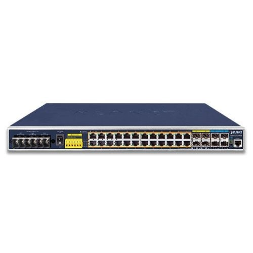 PLANET IGS-6325-24P4X, Håndtert, L3, Gigabit Ethernet (10/100/1000), Strøm over Ethernet (PoE), Rack-montering, 1U