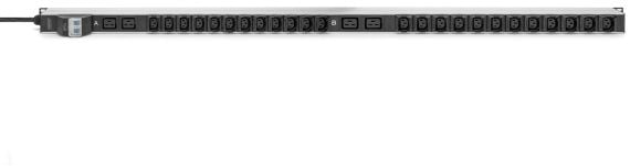 Digitus DN-95451, Perus, 0U, Yksivaiheinen, Pystysuora, Alumiini, Musta
