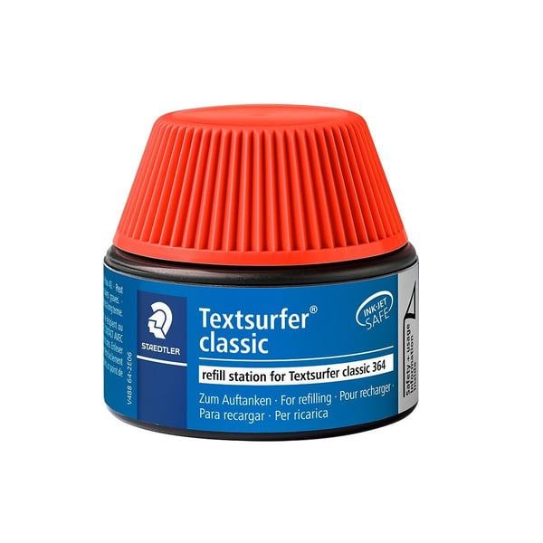 STAEDTLER Textsurfer classic - Genopfyldelsesstation - vaaleanpunainen - 30 ml - Textsurfer classic -laitteelle