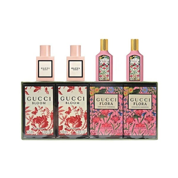 Gucci Bloom Eau De Parfum Set 2x5ml + Flora Gorgeous Gardenia Eau De Parfum 2x5ml