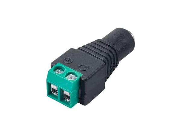 Akyga AK-SC-17 - Strömadapter - växelströmsuttag 2,1/5,5 mm (hona) till 2 st. stiftfästskruvar (hona)