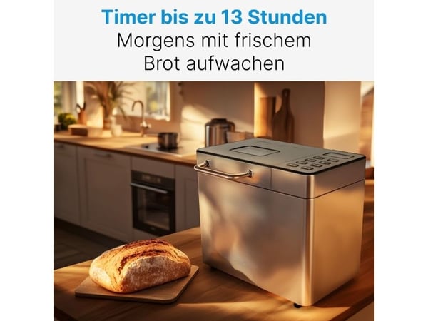 ProfiCook PC-BBA 1282, 1,5 kg, Fördröjd start timer, Tittfönster, Timer, Kontroll av färg på skorpan, Hålla sig varm funktion