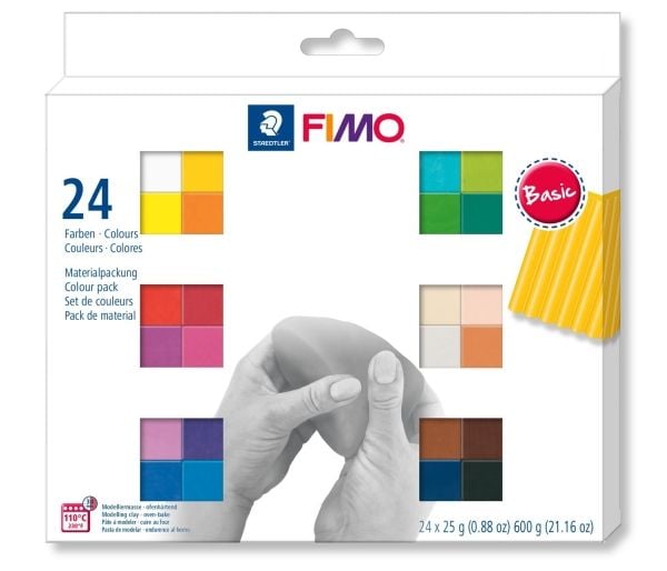 Modellervoks FIMO®-soft Staedtler® ass. farver - (24 stk.)