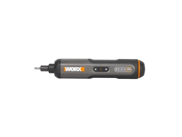 WORX Wkrtak akumulatorowy 4V+akces., Elektrisk skrutrekker, Rett håndgrep, Sort, Grå, Oransje, 300 RPM, 2,5 Nm, 5 Nm
