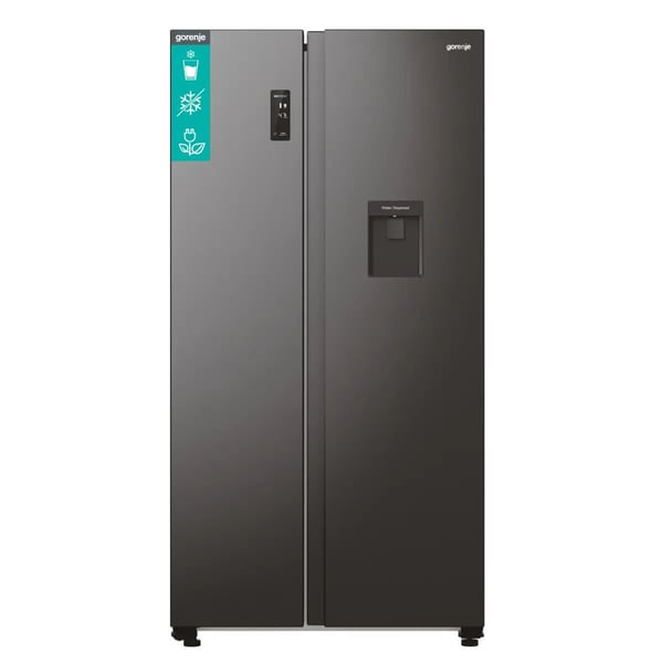 Gorenje NRR9185EABXLWD kyl/frys 547 liter, energiklass E, mörkt rostfritt stål