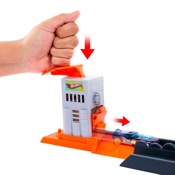 Hot Wheels City Nemesis Gorilla Garage Attack -leikkisetti ja leluauto