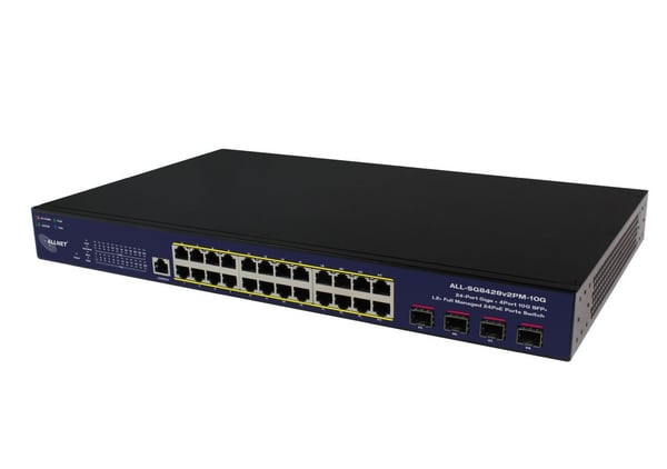 ALLNET 213130, Håndtert, L2, Gigabit Ethernet (10/100/1000), Full tosidig, Strøm over Ethernet (PoE), Rack-montering