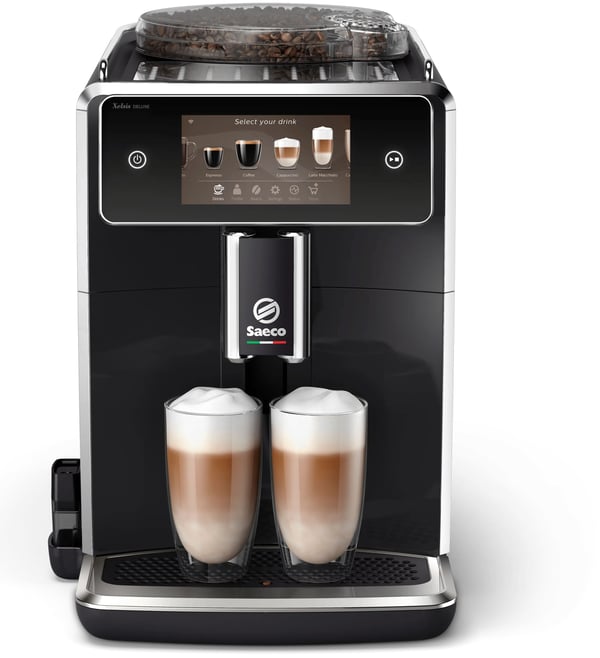 Saeco SM8780/00, Espressomaskin, 1,7 l, Kaffe bønner, Innebygd kaffekvern, 1500 W, Svart
