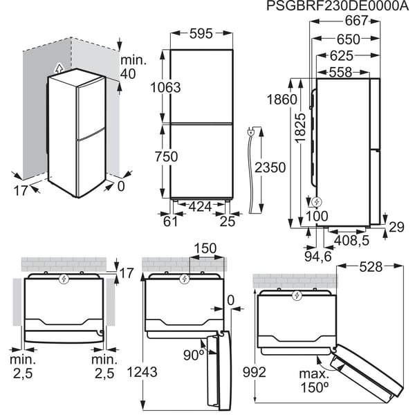 Electrolux LNT5ME32W1, 330 l, SN-T, 8 kg/24h, E, Färska zon fack, Vit