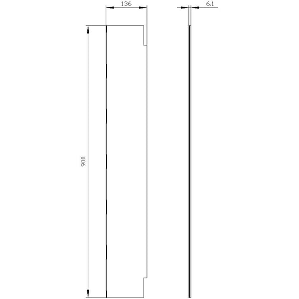 Siemens 8GK9101-6KK01, 140 mm, 620 mm, 10 mm, 228 g