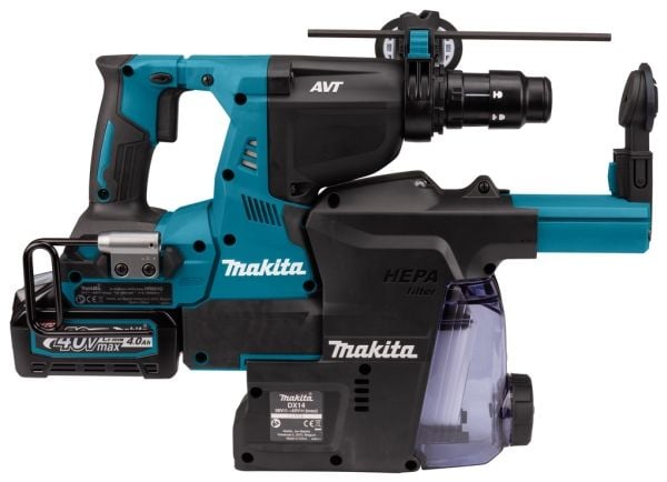 Makita HR004GM202 batteridrevet borhammer 40 V SDS-plus 2,9 joule 2 batterier