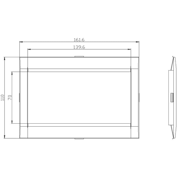 Siemens 3VA9164-0SB10 Tehokytkimen lisävaruste 1 kpl (L x K) 139,6 mm x 70,7 mm Kappale