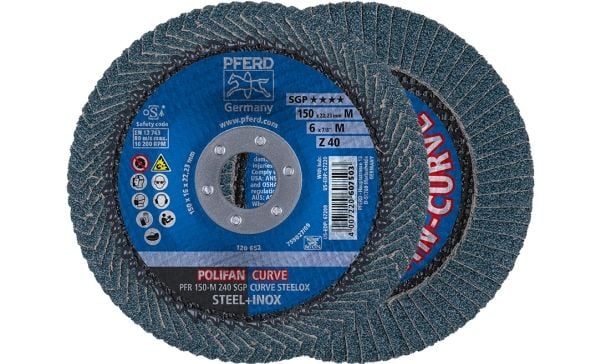 PFERD 67689072, 15 cm, 10200 RPM, 40 g, 10 stykker PFERD 67689072, 15 cm, 10200 RPM, 40 g, 10 stykker