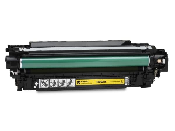 HP Contractual Yellow Optimized Original LaserJet Toner Cartridge (CE252YC), 7000 sider, Gult, 1 stykker