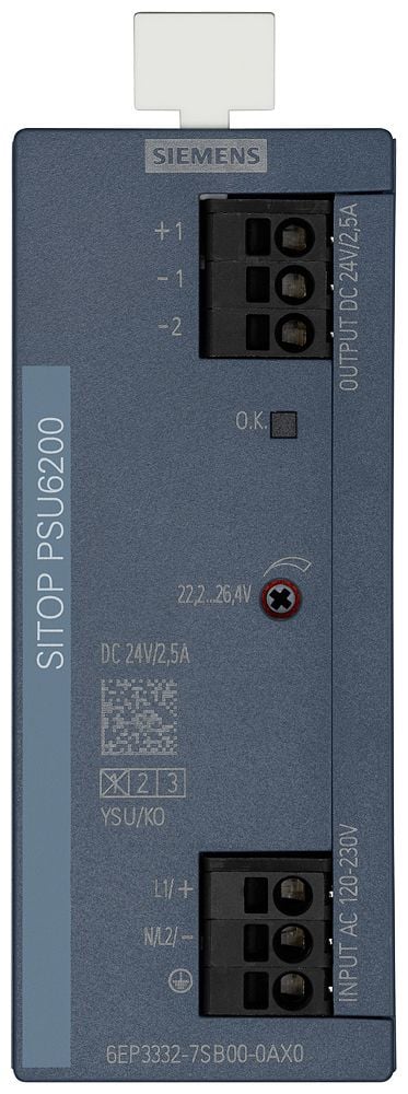 Siemens 6EP33327SB000AX0, 60 W, 105 mm, 50 mm, 266 g, 108 mm, 40 mm