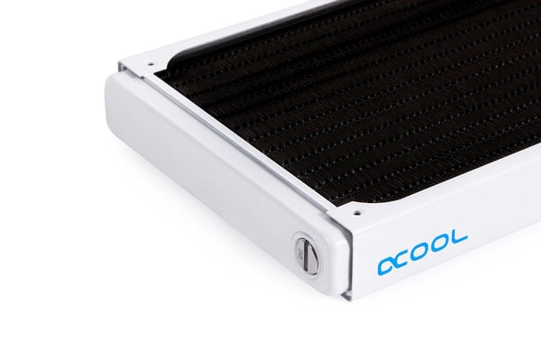 Alphacool NexXxoS ST30, Kjøleribbe, Stål, Sort, Hvit, 124 mm, 271,5 mm, 30 mm