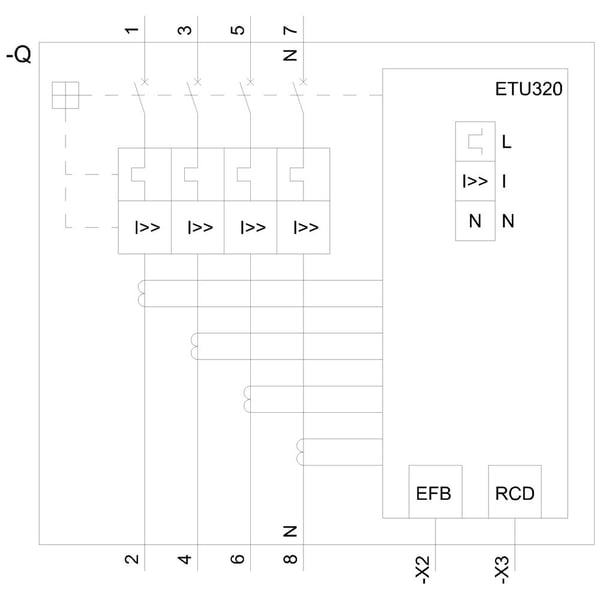Siemens 3VA2163-5HL42-0AA0 Effektafbryder 1 stk Indstillingsområde (strøm): 25 - 63 A Koblingsspænding (max.): 690 V/AC (B x H x T) 140 x 181 x 86 mm