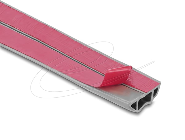Delock - Kabelkanal - PVC, flexibel, 50 x 14 mm - 2 m - grå