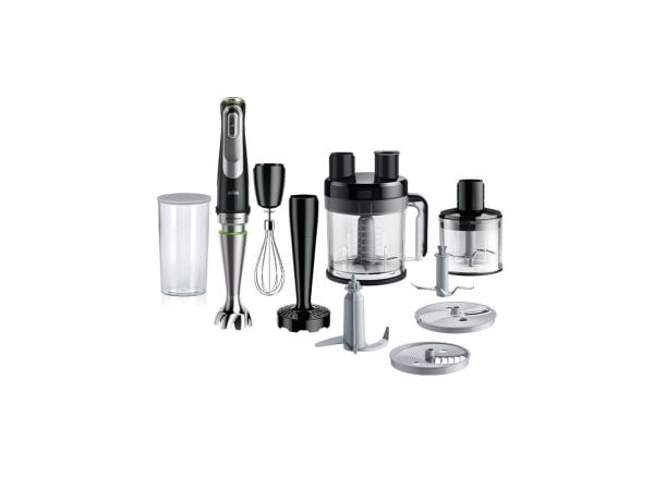 Braun MultiQuick 9 MQ9187XLI stavmikser 1200 W 0,6 L, svart/rustfritt stål