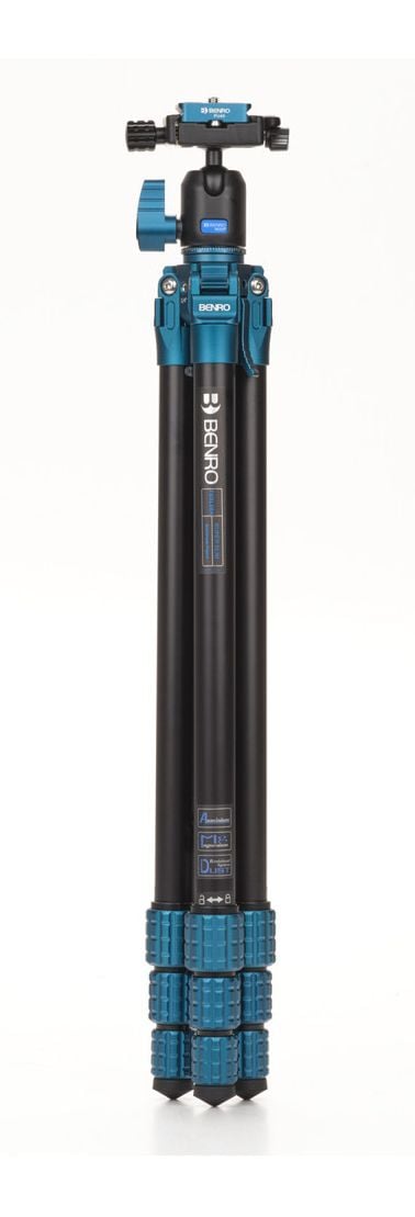 Benro TSSL08AN00P, 3 jalkoja, musta, Sininen, 156 cm, 1,13 kg
