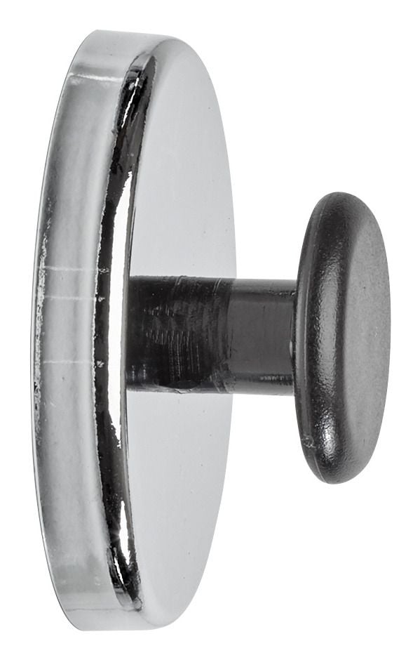 MAUL 6154996, Perinteinen nuppi, Musta, Metallinen, Terästä, 51 mm, 51 mm, 24,5 mm